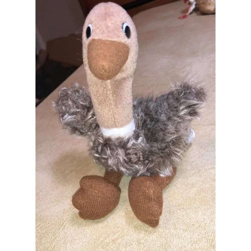 Vintage Ostrich Gund 8”  Stuffed Plush Animal‎ Baby room decor So ugly it's cute
